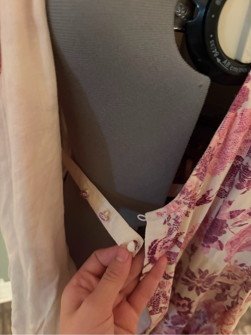 HEMANT & NANDITA Pink Floral Maxi Wrap Dress - Picture 5 of 7